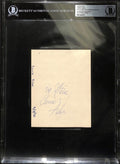 Early Carrie Fisher Signed Album Page Dated 1970 Auto 9 BAS (Grad Collection)0