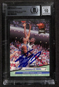 Shaquille O'Neal 1992-93 Ultra #328 RC Signed Card Auto Grade 10 BECKETT0