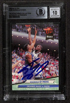 Shaquille O'Neal 1992-93 Ultra #328 RC Signed Card Auto Grade 10 BECKETT0