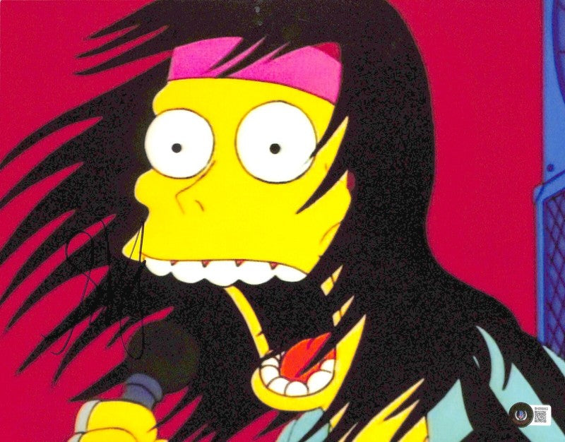 Steven Tyler “The Simpsons” Signed 11x14 Photograph BECKETT (Grad Collection)0