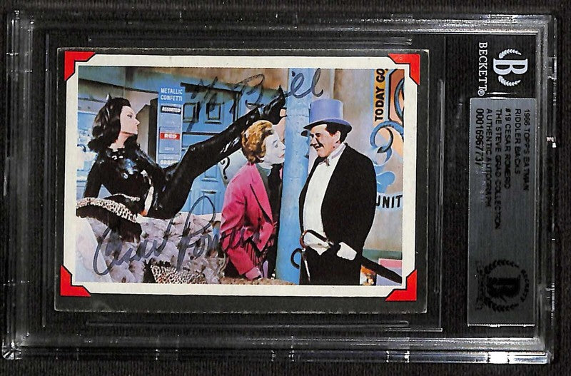 Cesar Romero "The Joker" RARE Signed 1966 OPC Batman #18 BECKETT BAS0