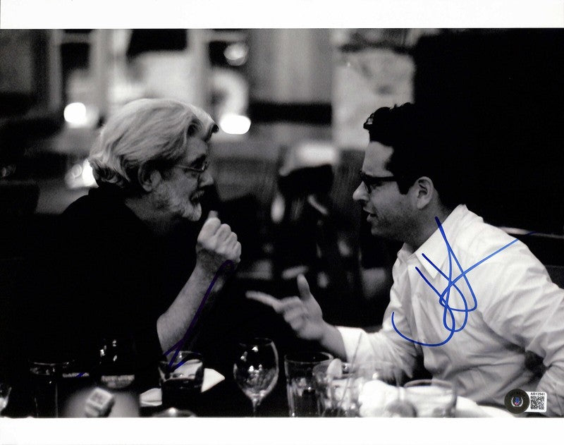 Star Wars Creators George Lucas & J.J. Abrams Signed 11x14 Photograph BAS0