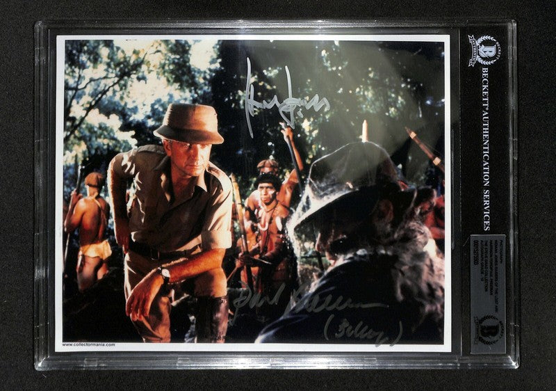 Harrison Ford & Paul Freeman Signed 8x10 Photo Auto 10 BAS (Grad Collection)0