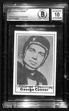 George Connor 1977 Touchdown Club #46 Signed Card Auto Grade 10 BECKETT0