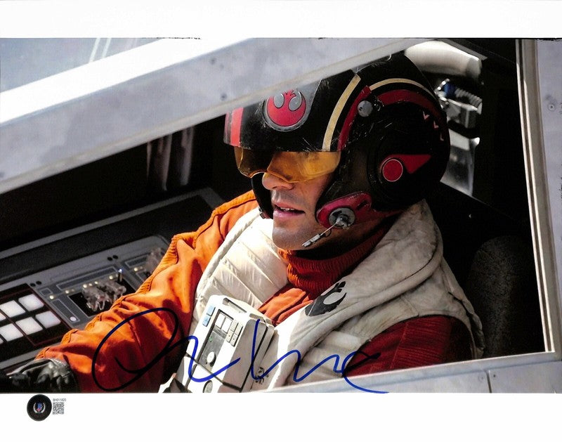 Star Wars Poe Dameron Oscar Isaac Signed 11x14 Photo BAS (Grad Collection)0