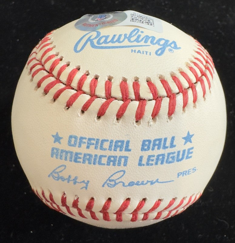 Tom Browning Reds No Hitter Single Signed Baseball (Brown) BECKETT 1