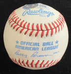 Tom Browning Reds No Hitter Single Signed Baseball (Brown) BECKETT 1