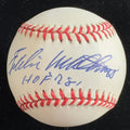 Eddie Mathews Signed & Inscribed BB HOF Baseball BECKETT (Grad Collection)0