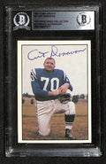 1981 TCMA Football Greats #47 Art Donovan COLTS Signed Autographed Card BECKETT 0