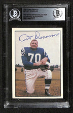 1981 TCMA Football Greats #47 Art Donovan COLTS Signed Autographed Card BECKETT 0