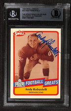 Andy Robustelli New York Giants 1989 Swell Greats #43 Signed Card BECKETT0