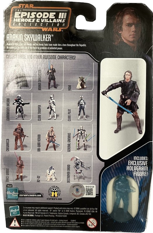 Hayden Christensen Anakin Skywalker Signed Star Wars 2004 Saga Collection BAS1