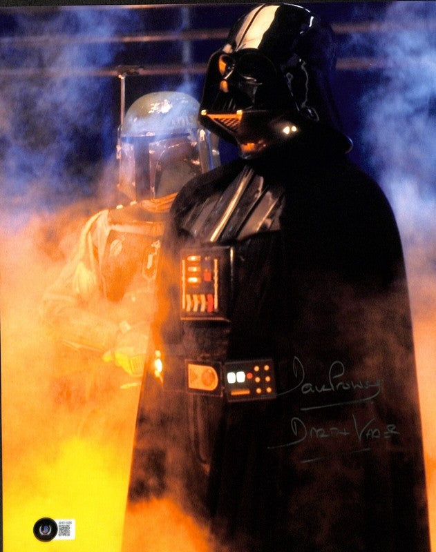 David Prowse Darth Vader Star Wars ESB Bespin Signed 11x14 Photo BECKETT 0