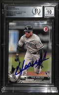 Yoan Moncada 2017 Bowman #25 Signed Card Auto Grade 10 BECKETT Encapsulated0