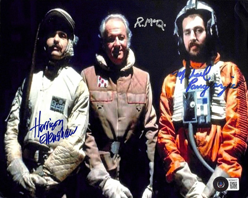 Star Wars Empire 8x10 Multi-Signed McQuarrie Ellenshaw Pangrazio BECKETT0