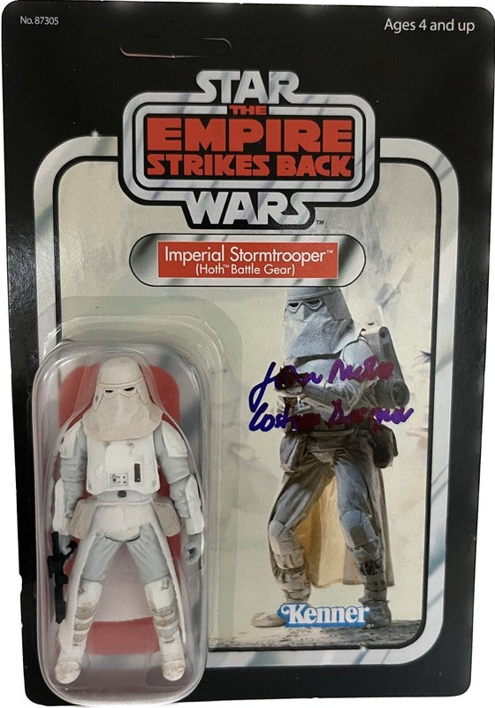 John Mollo Signed Star Wars ESB Snowtrooper  2004 Original Trilogy Coll BECKETT0