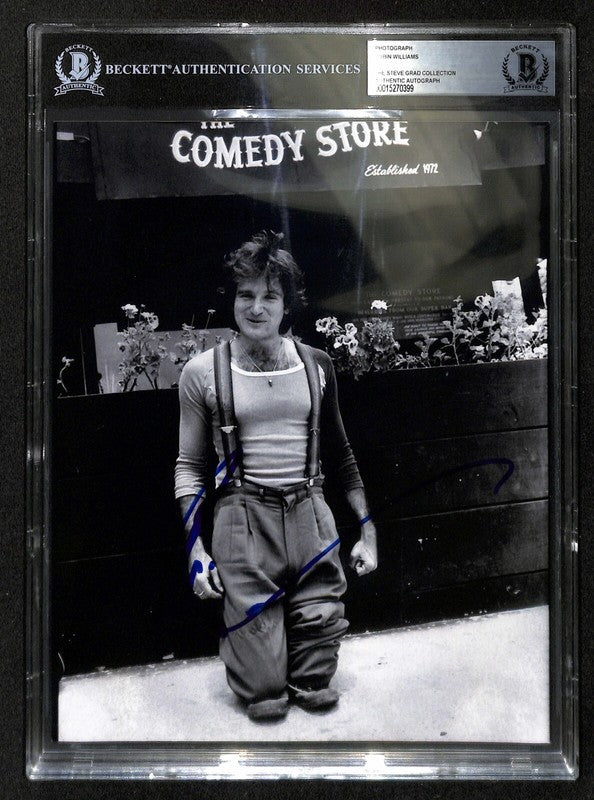 Robin Williams Comedy Store Signed 8x10 Photograph BAS (Grad Collection)0