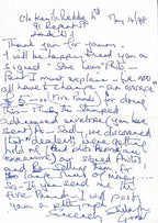 Shelagh Fraser Star Wars Handwritten Letter BECKETT Aunt Beru Signed RARE0
