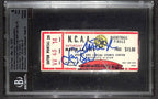 Magic Johnson Larry Bird Signed 1979 NCAA Final Four Ticket BECKETT AUTO 100
