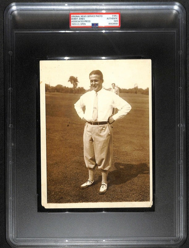 1929 Original Type 1 Associated Press Photo Bobby Jones U.S. Open (PSA/DNA)0
