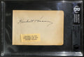 Herbert Hoover 31st President Vintage Signed Album Page BECKETT0