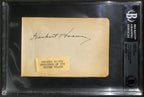 Herbert Hoover 31st President Vintage Signed Album Page BECKETT0
