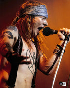 AXL Rose Signed 11x14 Photograph GUNS N Roses BAS (Grad Collection)  0