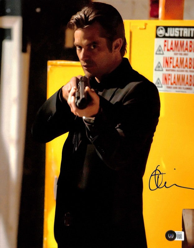 Timothy Olyphant Justified Signed 11x14 Photo Beckett (Grad Collection)0