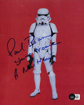 Paul Bannon Stormtrooper Star Wars ANH Signed 8x10 Photo BECKETT 0