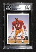 Leo Nomellini San Francisco 49ers 1981 TCMA Greats #21 Signed Card BECKETT0
