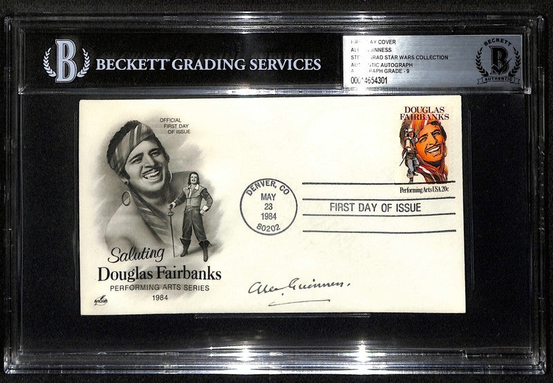 Alec Guinness Obi-Wan Kenobi Star Wars Signed FDC Envelope Auto 9 BECKETT0