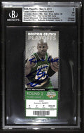 Shaquille O’Neal Signed NBA Playoffs Ticket Final Game BECKETT NM 7 Auto 100