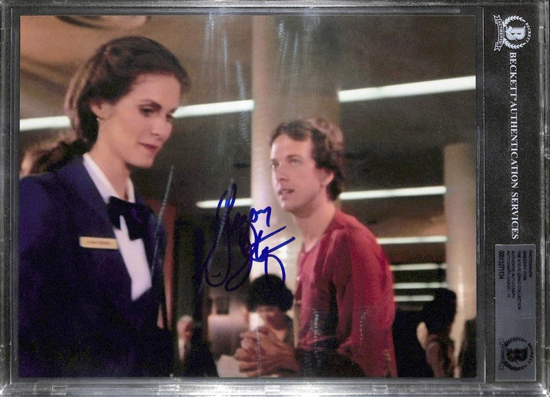 GREGORY ITZIN Rare Signed 8x10 Airplane! Photo BECKETT AUTO 10 0