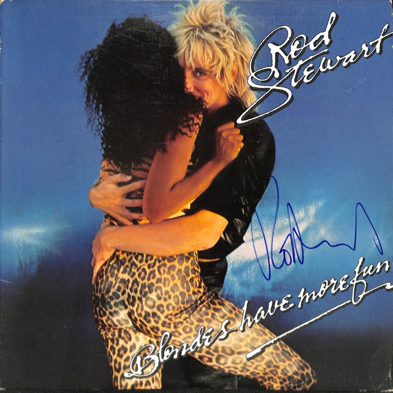 Rod Stewart Blonds have more fun Autographed Album BECKETT (Grad Collection)0