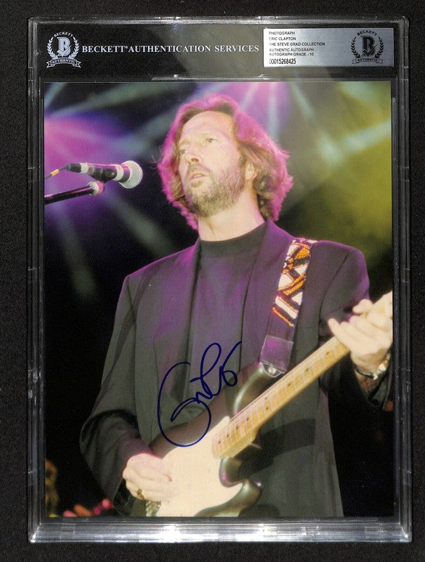 Eric Clapton Signed 8X10 Photograph Auto Grade 10 BAS (Grad Collection)0
