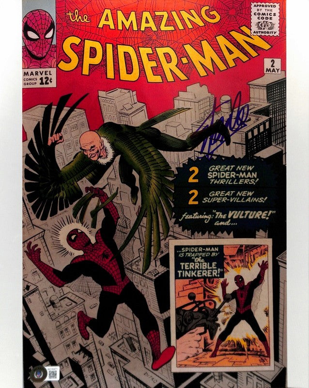 Stan Lee Spider Man Signed 11x14 Photo Auto Grade 10 BAS(Grad Collection)0