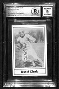 Earl Dutch Clark 1977 Touchdown Club #23 Signed Auto Grade 9 BECKETT 0