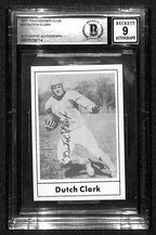 Earl Dutch Clark 1977 Touchdown Club #23 Signed Auto Grade 9 BECKETT 0