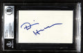 Dennis Hopper "Shooter Flatch" Hoosiers Signed 3x5 Index Card Beckett0