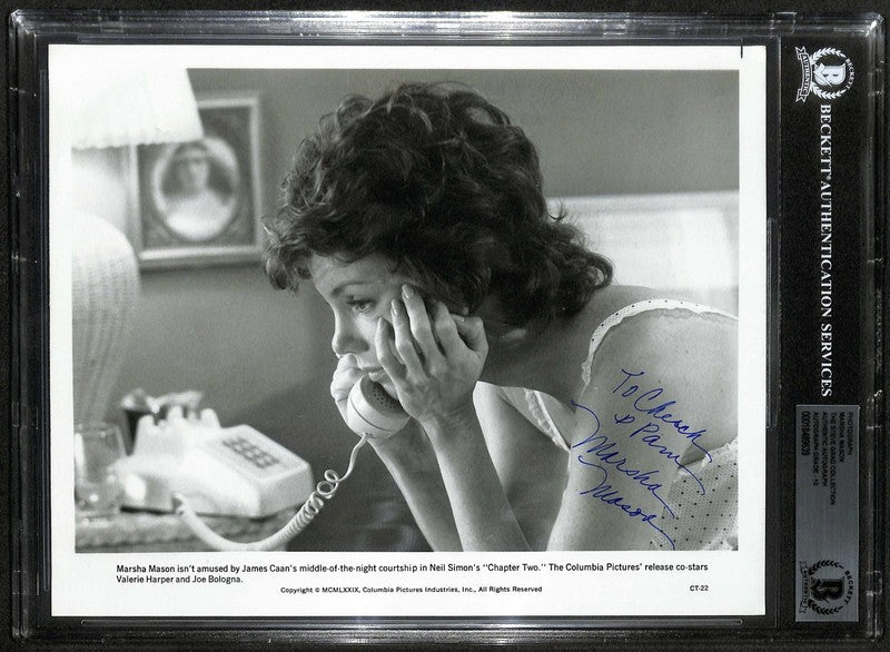 MARSHA MASON Signed 8x10 Chapter Two Movie Still AUTO GRADE 10 BECKETT BAS0