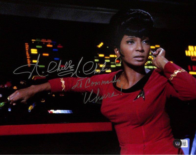 Nichelle Nichols Uhura Star Trek Signed 11x14 Photo BAS (Grad Collection)0