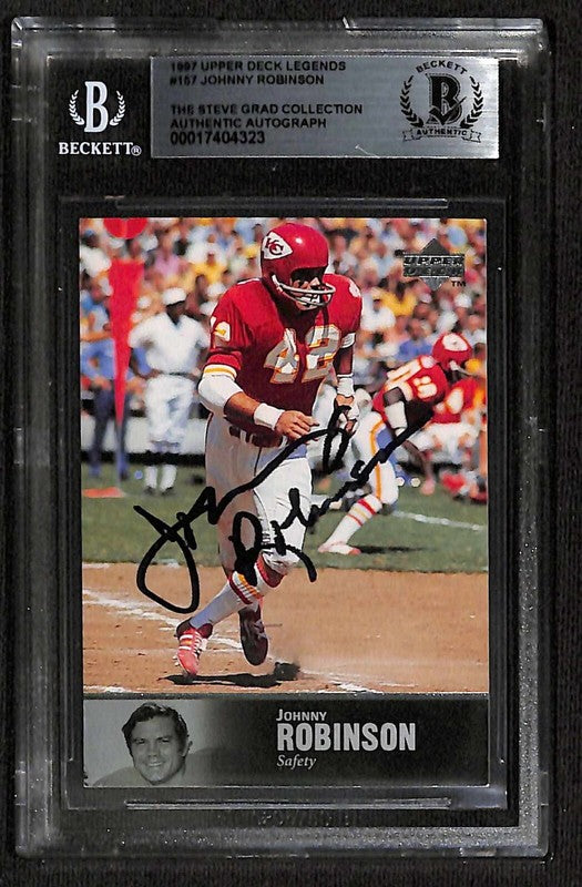 Johnny Robinson Kansas City Chiefs 1997 Upper Deck Legends #157 BECKETT0