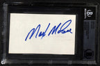 Max McGee Green Bay Packers Signed 3x5 Index Card BECKETT0