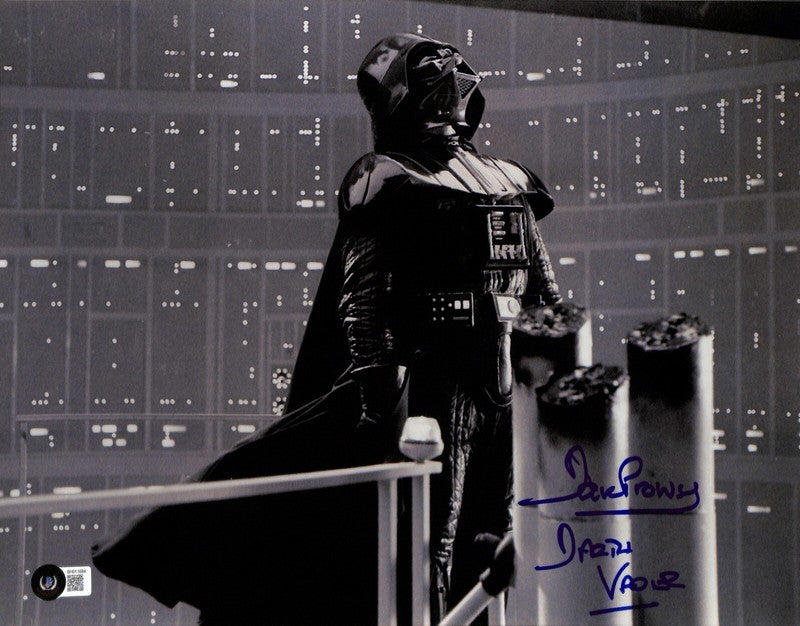 Darth Vader David Prowse Star Wars ESB Bespin Signed 11x14 Photograph BECKETT0