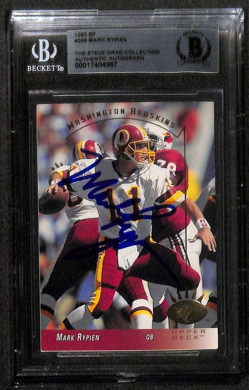 Mark Rypien Washington Redskins 1993 SP Upper Deck #269 BECKETT Encapsulated0