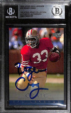 Roger Craig 2000 Upper Deck Legends #72 Signed Card BECKETT Encapsulated0