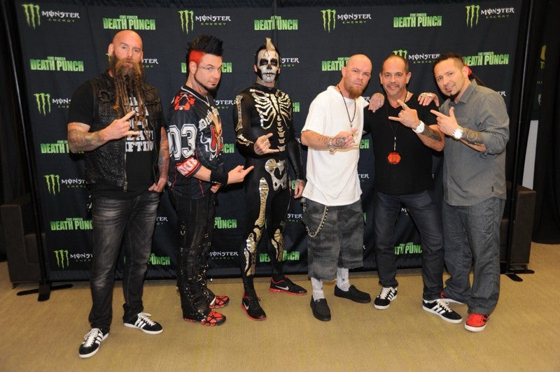 Five Finger Death Punch Band x4 Signed 11x14 Photo BECKETT (Grad Collection)  4