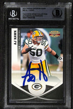 A.J. Hawk 2011 Panini Gridiron Gear #95 Signed Card BECKETT Encapsulated0