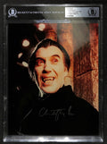 Christopher Lee Dracula Signed 8x10 Photo BAS Auto Grade 10 (Grad Collection)0