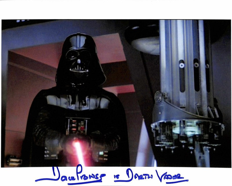 David Prowse Darth Vader Vs Luke Bespin Duel Signed 8x10 Photo BECKETT0